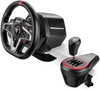 Thrustmaster T248P, Racing Wheel and Magnetic Pedals, HYBRID DRIVE, Magnetic Paddle Shifters, Dynamic Force Feedback & TH8S Shifter Add-On, 8-Gear Shifter (PS5, PS4, PC)