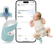 Babytone Baby Sleep Monitor, Smart Baby Sock Tracking Heart Rate, Oxygen Level and Movement, Wearable Infant Foot Monitor with APP Bluetooth for 0-36 Months Newborn