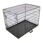 Cozy Pet Dog Cage 36" Black Metal Tray Folding Puppy Crate Cat Carrier Dog Crate DC36B. (We do not ship to the Channel Islands.)