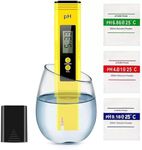 Device PH Meter, 0.01 High Accuracy Pocket Size with 0-14 PH Testing Range PH Tester, Digital PH Meter for Water, Water Meter for Hydroponics, Drinking, Pool