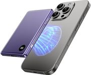 MYBAT Magnetic Portable Charger 5000mAh - Wireless Power Bank, Ultra Slim Design, MagSafe Battery Pack with 20W USB-C Fast Charging for iPhone 16/15/14/13/12 Series (Purple Titanium)