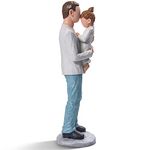 Father and Daughter Figurines, Dad Gifts from Daughter, Best Birthday Dad Gifts, Sculpted Hand Painted Statue, Perfect for Christmas, Thanksgiving, Fathers Day, Anniversary.