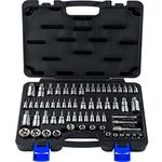 EPAuto Torx Bit Socket and External Torx Socket Set, 63 Piece