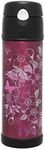 Thermos Stainless Steel Vacuum Insulated Hydration Bottle, 530 Milliliters, Floral Magenta, HS4010FMAUS