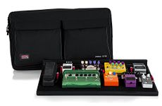 Gator GPTPROPWR Large Plywood 30 x 16 Inches Pedal Tote Pro Pedal Board with Black Nylon Carry Bag and Pocket