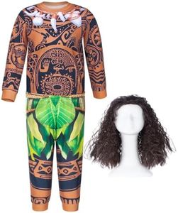 Mavoka Boys costume polynesia for kids halloween party cosplay 9-10Years