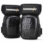 Thunderbolt Knee Pads for Men Construction Knee Pads for Work Knee Pads for Men and Women Gel Knee Pads Gardening Flooring Roofing Heavy Duty Gel Knee Pads Thick Foam Strong Adjustable Non-Slip Straps