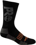 Timberland Pro Big Logo Half Cushion Crew Sock 3 Pack Black X-Large Black