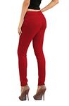 Women's Butt Lift Stretch Denim Jeans P37385SK RED 7 Long