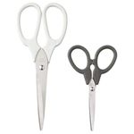 Ikea VARIERA Scissors, Set of 2, Black and Silver