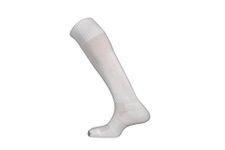 Mitre Mens Sports | Team Kit Lightweight Long Breathable Prostar Kids Mercury Plain Football Sock - White, Junior/Size 3-6, White, Junior/3-6 EU