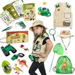 Born Toys Kids Explorer Kit & Kids Adventure Kit for Kids Ages 3-7, Kids Camping Safari Costume