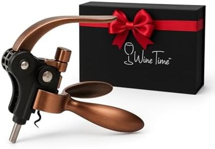 KANDOHAUS Cork Screw Wine bottle opener - 7 accessories in a premium box - Sturdy Rabbit Wine Opener Manual - Foil Cutter - Extra Spiral - Bottle Stopper - Drip Ring - Aerator Pourer – Opener Lever