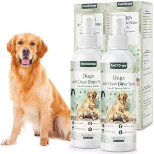 PestXDrops Dog Bitter Deterrent Spray for Furniture, Dog No Chew Spray to Stop Dogs & Puppies from Chewing, Biting, Licking, Peeing, Natural Dog Repellent Spray & Behavior Corrector,400ml