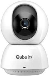 Qubo Smart 360 Ultra 2K 4MP 1440p WiFi CCTV Security Camera for Home from Hero Group | Mobile App | Two Way Talk | Night Vision | Cloud & SD Card Recording | Made in India | Alexa & OK Google |