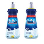 Finish Dishwasher Rinse Aid Lemon Sparkel 400ml Pack Of 2