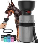 lesotc Upgraded Dog Water Bottle Foldable,Portable Dog Water Dispenser,Leak Proof Pet Water Bottle for Dogs,Dog Travel Water Bottle for Outdoor Walking,Hiking,Travel,BPA Free,Lightweight