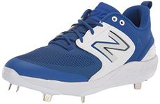 New Balance Mens Fresh Foam X 3000 V6 Metal Baseball Shoe, Royal/White, 6.5