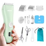 Bufccy Baby Hair Clippers, Ultra Quiet Electric Hair Trimmer, Cordless Rechargeable Haircut Kit for Kids and Children Safety, Waterproof, Battery Indicator