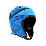 Padded Rugby Headguards Reduce Impact Headgear Protection for Lacrosse Wrestling MMA Training Blue