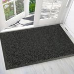 Large Non Slip Door Mats Indoor 50cm x 80cm Extra Large Indoor Mats for Entrances- Front & back door Doormats, Rubber back Dirt & Dust trapper Barrier Mat, Absorbent Large Entrance rug & Floor mat
