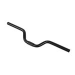 Bicycle Handlebar, Aluminum Mountain Bike Road Bicycle Fixed Gear Riser Bar Handlebar 25.4mm*520mm, 5 Colors (Black)