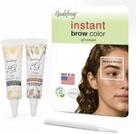 Godefroy Fast Acting Temporary Instant Brow Color, 24 Applications Per Package, Salon Quality Results (Medium Brown)