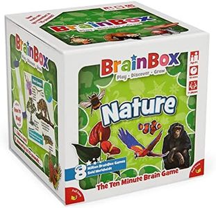 Brainbox Nature (Refresh 2022) Card Game Ages 8+ 1+ Players 10 Minutes Playing Time, GREG124403