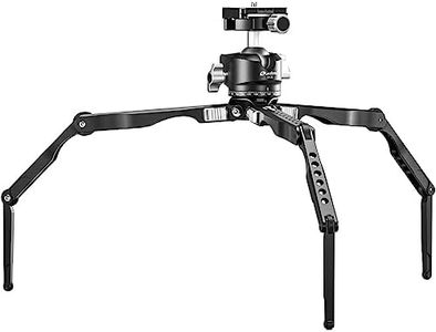 Leofoto MT-04 Tabletop Tripod, Aluminum Mini Tripod, 3 Leg Sections, Foldable Leg, Portable and Compact, 1/4" Accessories Thread, 3/8" Mounting Stud (MT-04+LH-30)