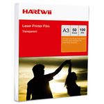 A3 Transparency OHP Film - 50 Sheets Acetate Clear For Laser & Copier Printer Hartwii