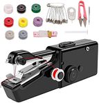 Handheld Sewing Machine, Mini Portable for Quick Stitching, Portable Sewing Machine Suitable for Home,Travel and DIY, Electric for Beginners - Black