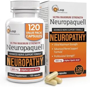 Platinum Health Alpha Lipoic Acid for Neuropathy Nerve Pain Support, Supplement, B Vitamins, L Arginine, All Natural Maximum Strength Neuropaquell for Discomfort in Feet, Hand, Toes,120 Capsules,800mg