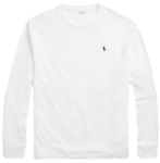 POLO RALPH LAUREN Men's Classic Fit Soft Touch Long-Sleeve Tee, Ralph Lauren White, XX-Large