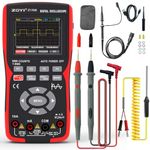 ZOYI ZT-702S 2 in 1 Handheld Digital Oscilloscope, Single Channel Oscilloscope Multimeter w/Probe, 10MHz Bandwidth, 48MSa/s Sampling Rate, DC/AC Volt Ohm Amp Meter Tester, Auto Calibration By Skyking