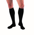 Jobst 115002 for Men 15-20 mmHg Moderate Support Closed Toe Knee Highs - Size & Color- Black Large