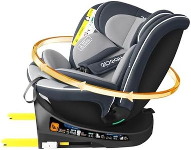 Reecle I-Size 360 Girevole Seggiolino Auto, 40-150cm(0-12 anni), Compatibile ISOFIX (Grigio)