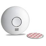 SEBSON Wireless Smoke Alarm Linkable incl. Magnetic Fixing, Smoke and Heat Detector, Photoelectric, Battery included, DIN EN 14604, VdS 3131- Ø120x36mm