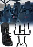 UTVMA Maverick X3/X3 MAX Bump Seat with 4-point Harness | Center Seat | Middle Seat | Kid Seat | Hump Seat