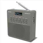 DAB/DAB+ FM Digital Portable Radio with Bluetooth, Presets, Auto tune, Rechargeable Battery and Mains Power with USB Mobile Charging (AZATOM T4 Grey)