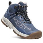 KEEN Women's NXIS Evo Mid Waterproof Hiking Boots, Vintage Indigo/Harbor Gray, 7.5 UK