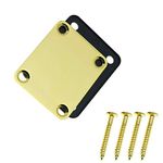 1 Set Electric Guitar Neck Plate with Screws for Strat Tele Guitar Precision,Jazz Bass Replacement