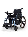 PW-800AX (Lightweight Dual Function Foldable Power Wheelchair (Li-ion Battery), Drive with Electric Power or use as Manual Wheelchair. (Seat Width 14" with Left Hand Controller)