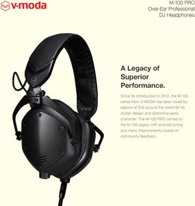 V-Moda M-100 PRO DJ Headphones – Over-Ear Studio Monitor