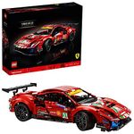 LEGO 42125 Technic Ferrari 488 GTE “AF Corse #51” Super Sports Car Exclusive Collectible Model, Collectors Set for Adults