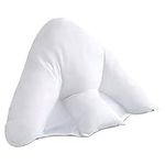 Lancashire Textiles Orthopaedic Batwing Shaped Neck & Back Support Pillow for Help with Cushioning and Sitting Complete with White Removable Pillowcase