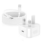 iPhone 15 Fast Charger Plug and Cable,20W Apple USB C Charger with Type C 2M Cable for iPhone 15 Pro/15 Pro Max/15 Plus iPad Pro 12.9/11 1Gen Air 5th/4th, 2022 iPad 10th Mini 6th, Pixel