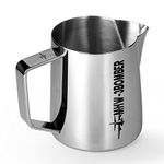 MHW-3BOMBER Espresso Steaming Pitcher Milk Frothing Pitcher Stainless Steel Milk Coffee Cappuccino Latte Art Barista Cup 22oz/650ml (Glossy) P5004S