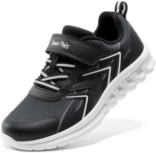 DREAM PAIRS Kids Shoes Boys Girls Running Footwear Athletic School Sneakers Breathable Lightweight for Little Big Kid,Size 6 Big Kid,Black,SDRS26002K