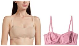 Enamor A019 Perfect Shaping Cotton Strapless Plus Size Bra for Women- Non-Padded and Wirefree Pack of 2, Assorted