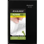 AT-A-GLANCE Planner 2024-2025 Academic, Monthly, 8" x 12", Large, Flexible Cover, DayMinder, Black (AY200)